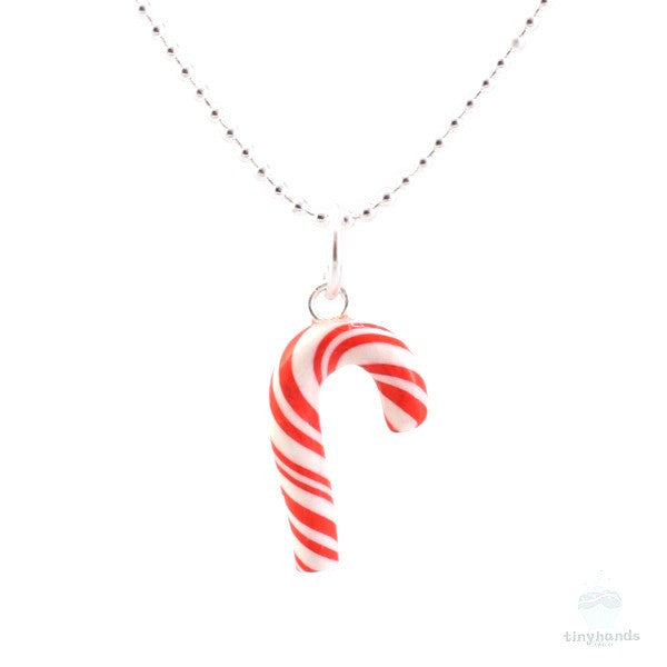 1pc Christmas Gift Red & White Beaded Candy Cane Collarbone Necklace For  Women | SHEIN USA